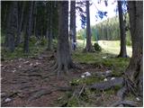 Rudno polje - Debeli vrh above Lipanca